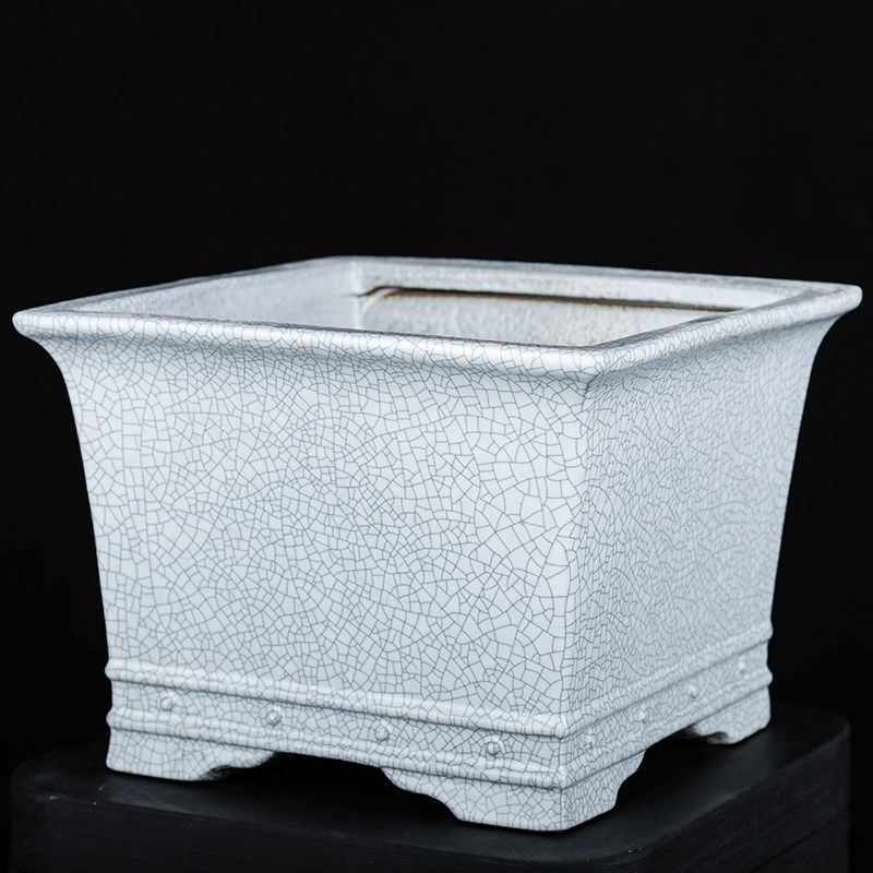 20*20*15cm金丝铁线手工汝窑股钉兽头石湾高温陶瓷冰裂绿植造景盆,家居饰品,花盆,淘宝优惠券,粉丝福利购,淘宝优惠卷