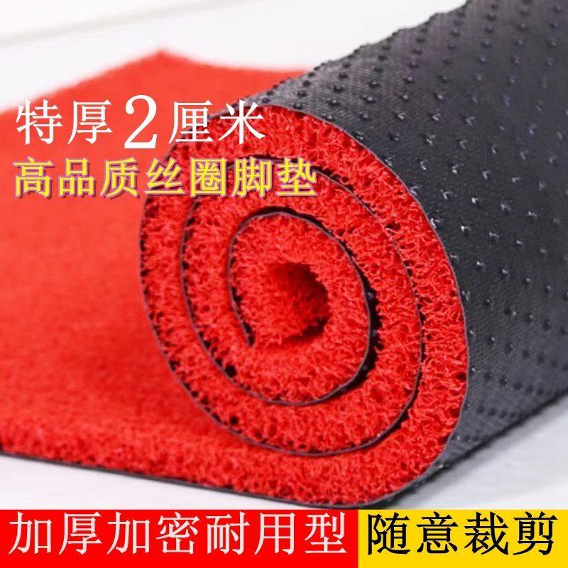 室外塑料丝圈红地毯底防滑入户门垫家用刮泥可裁定制2厘米厚20mm,居家布艺,家用脚垫,淘宝优惠券,粉丝福利购,淘宝优惠卷