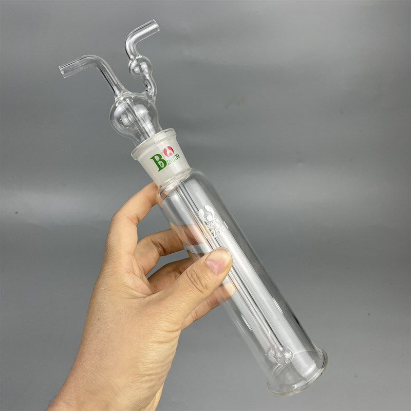 实验室玻璃洗气瓶125ml 250ml可拆卸玻璃耐高温试剂洗涤瓶