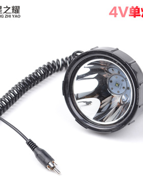 4V5V夜钓灯头强光莲花5.5mmDC头钓鱼USB白蓝黄光LED10W45W60W灯头