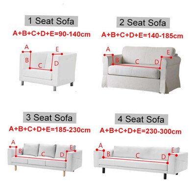 Waterproof L Shape Corner Sofa Cover 1/2/3/4 Seaters Jacquar