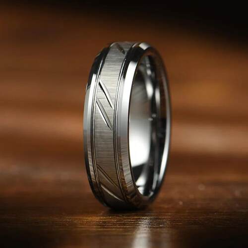 Classic Wave Pattern Couple Rings For Men Women High