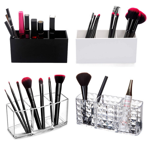 Makeup Brush Holder Makeup Organizer Cosmetic Storage Box Li