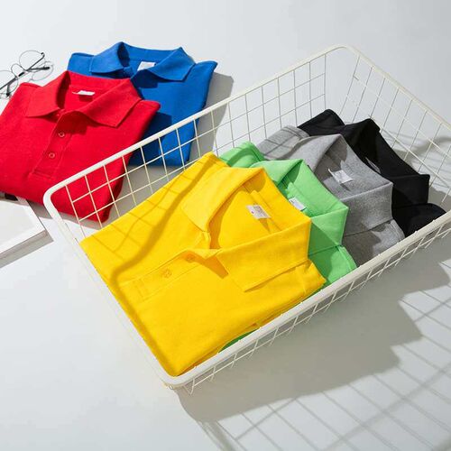 Cotton Autumn and Winter POLO Shirt Mens Long-sleeved T-shi
