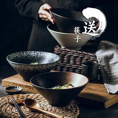 Japanese ceramic bowl commercial large ramen bowl rice bowl
