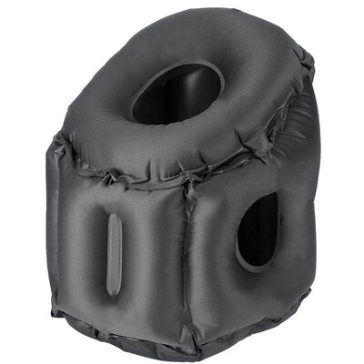 Inflatable Air Cushion Travel Pillow Headrest Chin Support
