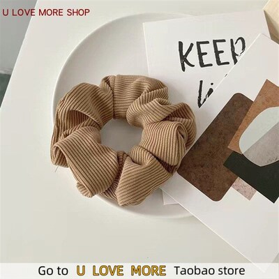 Winter Warm Soft Hair Scrunchies Furry Elastic Hair Band Wom