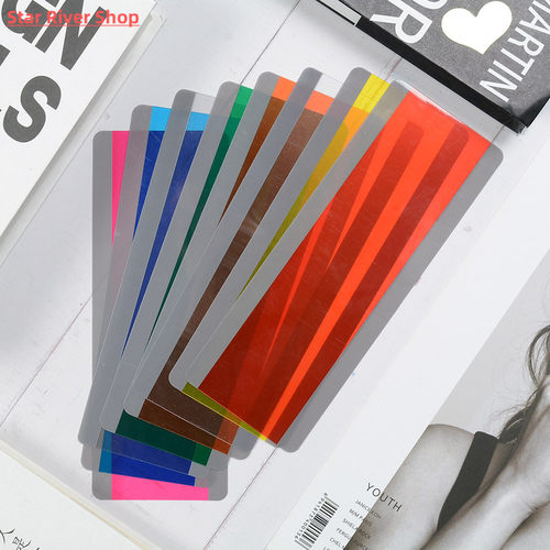 8 Pieces Large Size Guided Reading Strips Highlight Colored