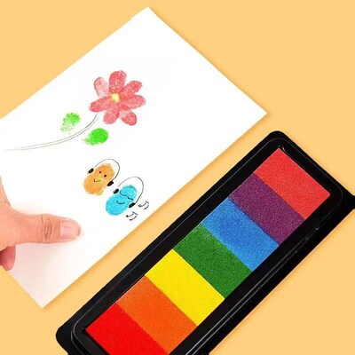 Kindergarten Creative Palm Finger Paint Ink Pad Diy Printing