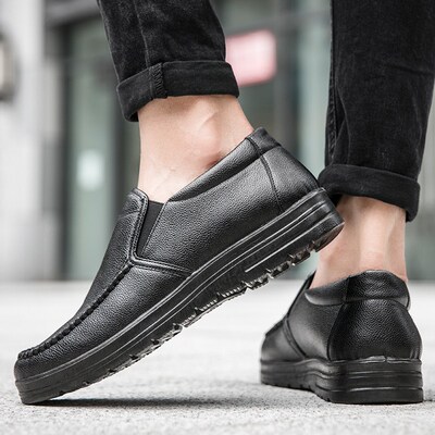 Men Loafers Light Leather Casual Shoes 2023 Autumn Male Outd