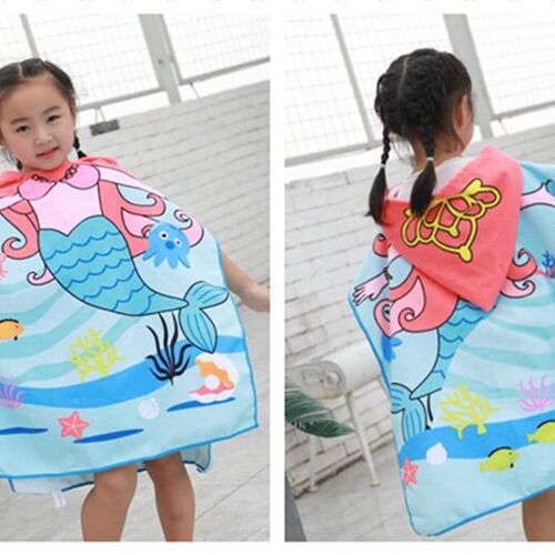 160*60cm New Summer Cartoon Swimsuit Bath Towel Cloak Cloak