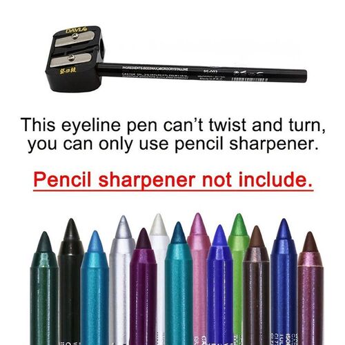 14-Color Colourful Eyeliner Pen, High Pigmented Pearly Shimm