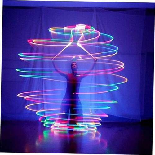 1PC LED POI Thrown Balls for Professional Belly Dance Level
