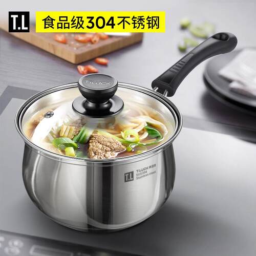 Stainless Steel pot Double Bottom Soup Pot Nonmagnetic Cooki