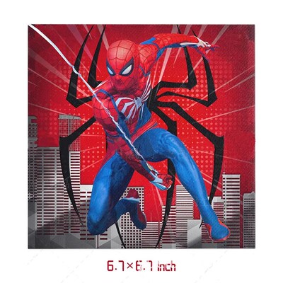 Red Spiderman Party Arrangement Decoration Disposable Tablew
