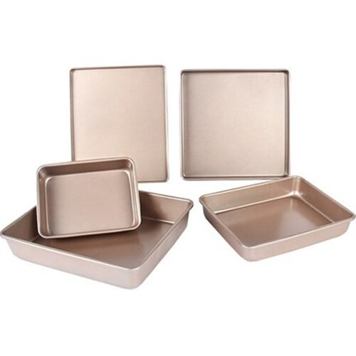 Non-stick rectangular baking tray snow flake cookies nougat