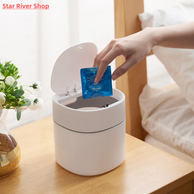 Mini Small Waste Bins Desktop Garbage Basket Home Table Plas