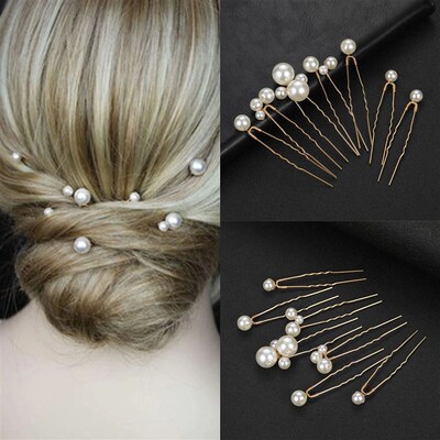 Bridal Wedding Hair Accessories Rhinestone Hair Pins Forks f