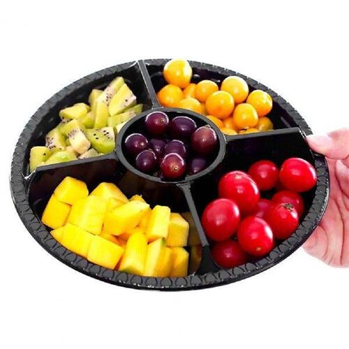 Platter Vegetable Tray Stackable Food Storage Tray Plastic