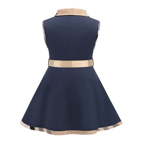 2022 Fashion Sleeveless Cotton Baby Girl Shirt Dress Casual