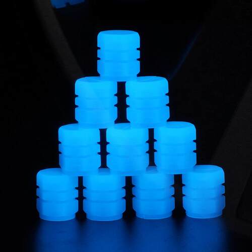 Luminous Tire Valve Caps 5 Colors Car Motorcycle Glowing Val