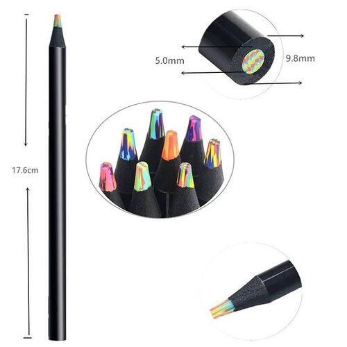 Multicolored Pencils Gradient Rainbow Pencils Jumbo-Colored