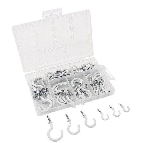 70PCS Ceiling Hooks Heavy Duty Screw Cup Hook for Bathroom