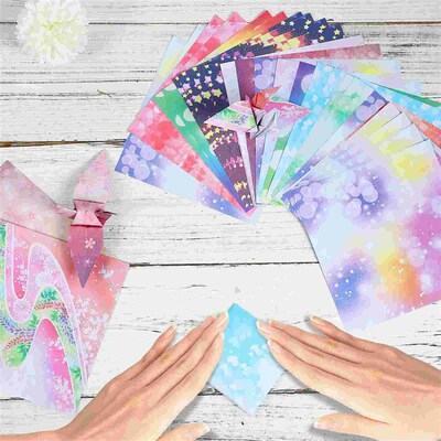 50 Sheets Paper Square Colorful Colorful Craft Origami Paper