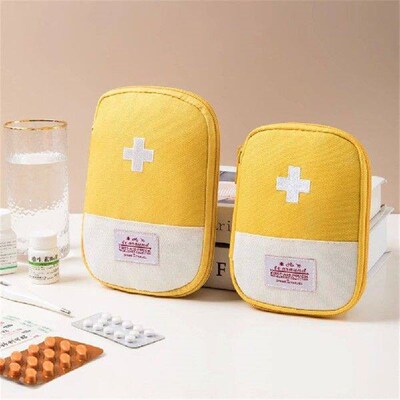 Mini Portable Medicine Bag Travel First Aid Kit Medicine