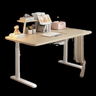 第二代恩荣天悦小白桌儿童实木学习桌椅装升降桌学生家用写字桌
