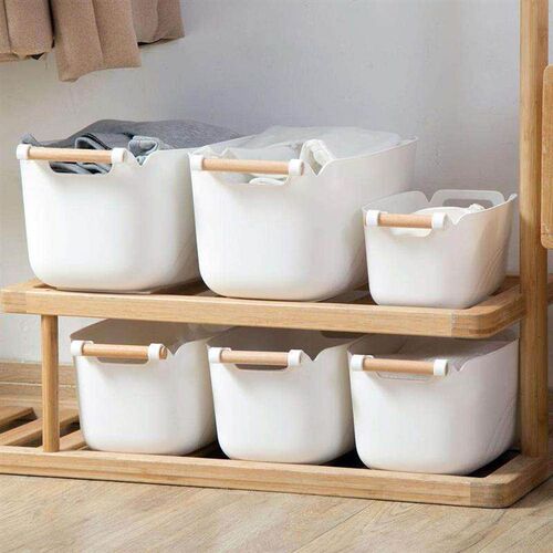 1pc Desktop Storage Basket Closet Organizer Toy Sundries Clo