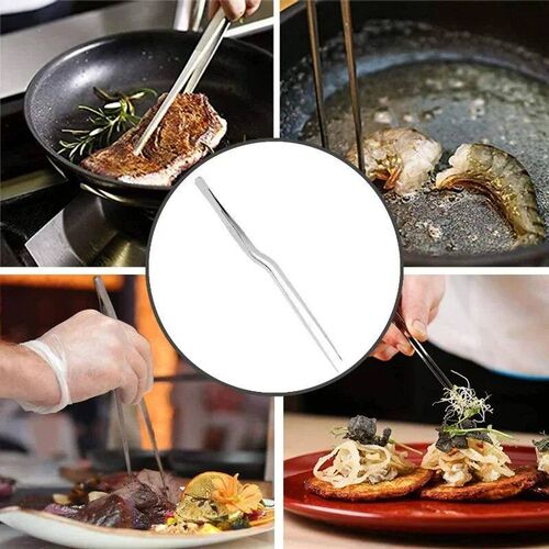 3/1Pcs Kitchen Tweezer Utensil BBQ Tweezer Food Clip Kitchen