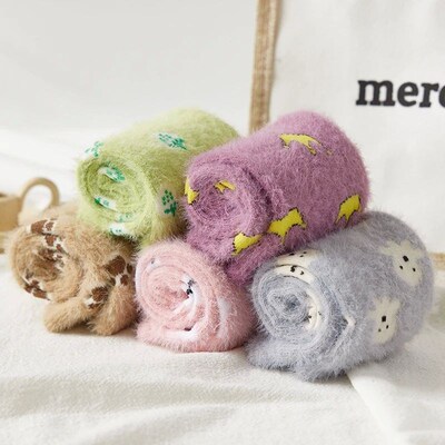 Women Thermal Fluffy Socks Autumn-Winter Snow Socks Girls In