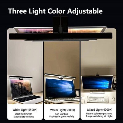 33cm 50cm Desk Lamp Monitor Screen Light Bar Hanging Table L