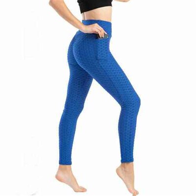 2019Pocket Yoga Pants High Elastic Sweat-Wicking Hip-Lifting