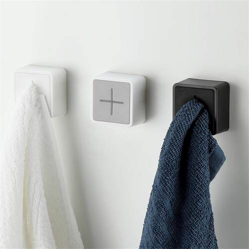 Self Adhesive Towel Plug Holder Wall Mounted Bathroom Towel