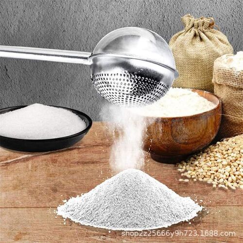 Stainless steel duster strainer spring flour sieve baking