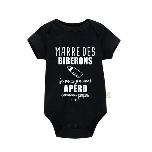I Want a Real Aperitif Like Daddy Funny Baby Bodysuits Infan