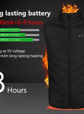 15/9 Areas Heated Vest Men Women Heated Jacket Winter Usb He