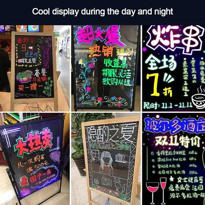 Erasable Liquid Chalk Marker Pen LED Writing Board Blackboar