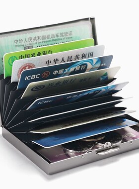 RFID Credit Card Holder卡包Stainless Steel ID Card Case Slim