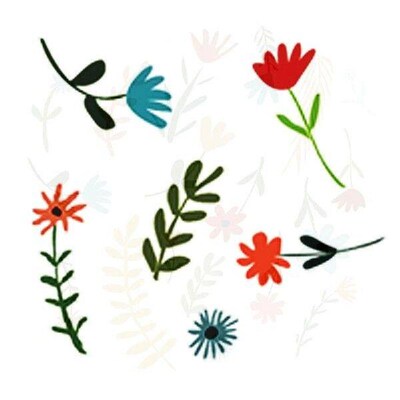 1 Set 3D Flower Wild Grass Metal Cutting Dies Plants