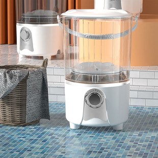 110v台湾清洗衣机小型母婴儿内衣裤洗脱一体分桶袜子洗衣机电器