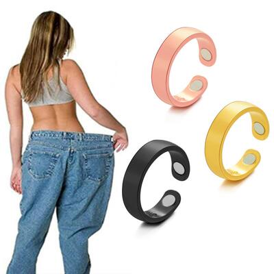 Punk rendy Magnetic Therapy Weight Loss Ring for Women Men A