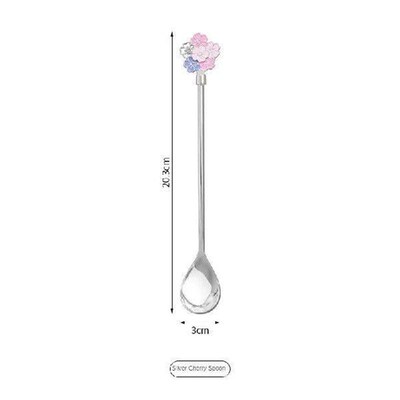 2/3/4PCS Teaspoons Stirring Birds Nest Spoon Long Handle