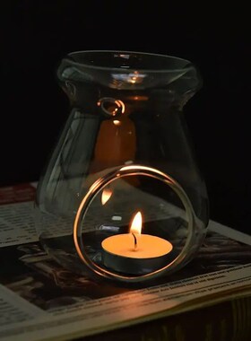 Nordic Home Decor Glass Candle Heat Resistant Oil Furnace Ar