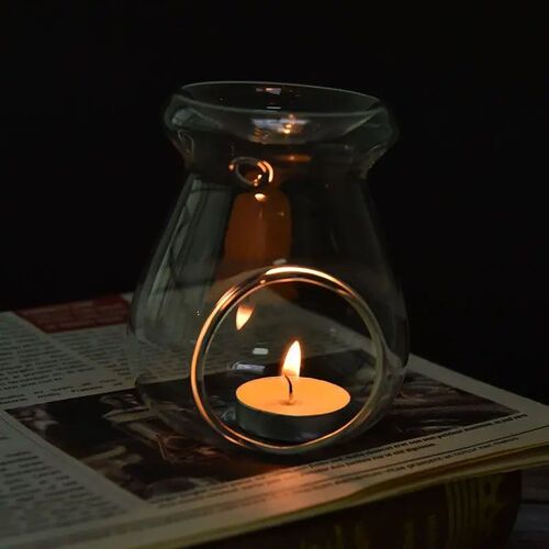 Nordic Home Decor Glass Candle Heat Resistant Oil Furnace Ar