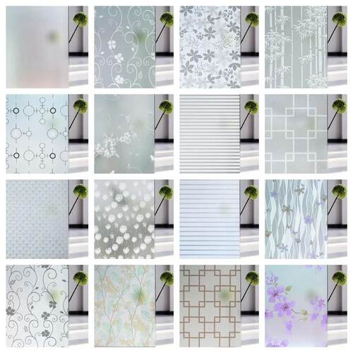 Privacy Window Film Sun Protection UV Blocking Self-adhesive