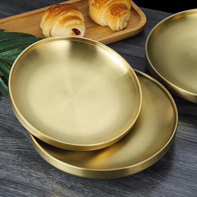 304 stainless steel disc double-layer anti-scald dish