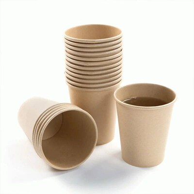 20Guests Disposable Kraft Paper Tableware Sets Plates Cups N